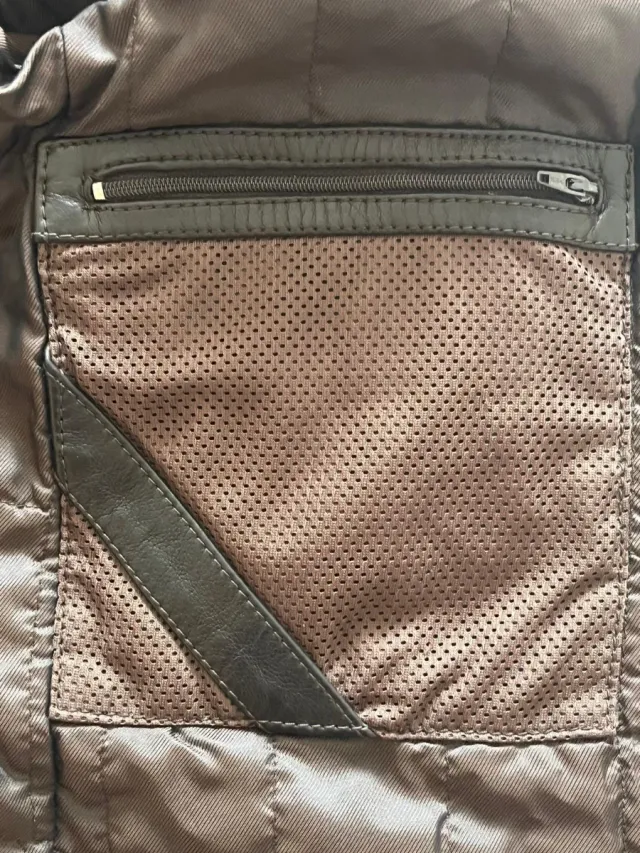 Cazadora piel tres cuartos alta calidad