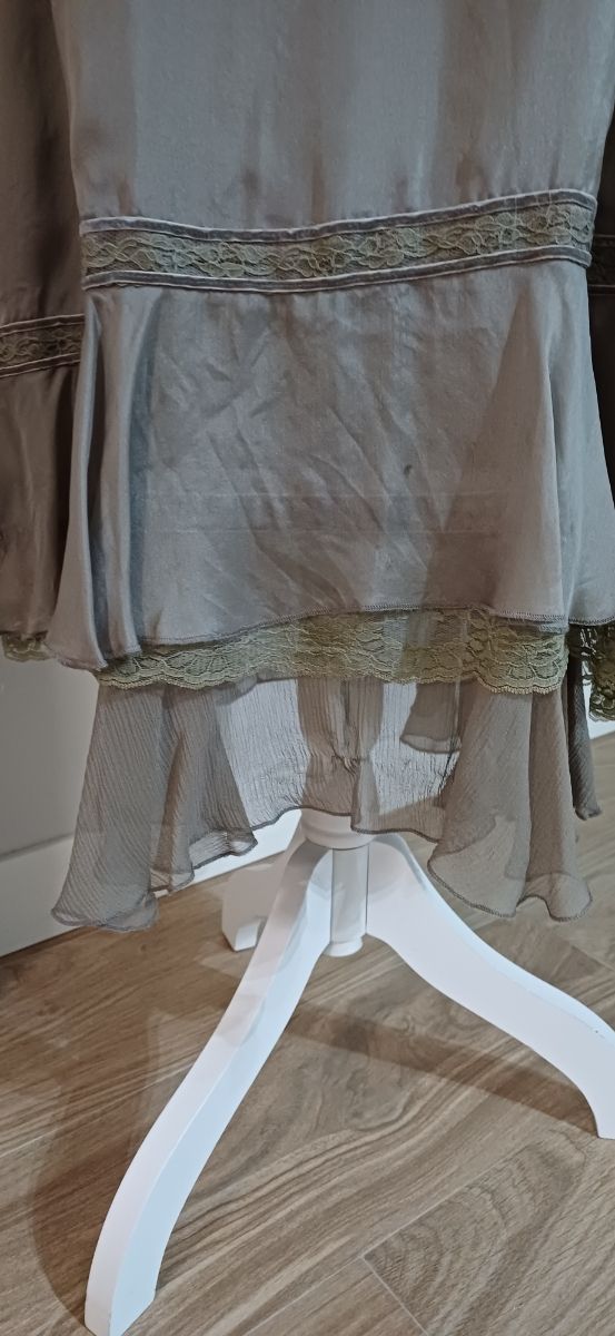 Vestido lencero de seda de Purificación García