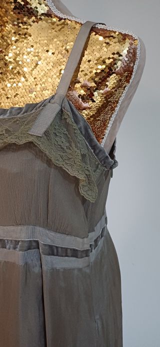 Vestido lencero de seda de Purificación García