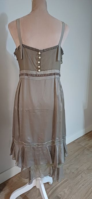 Vestido lencero de seda de Purificación García