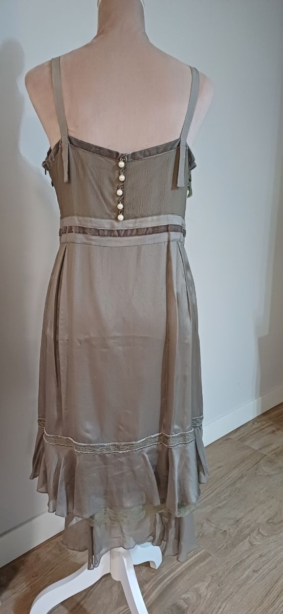 Vestido lencero de seda de Purificación García