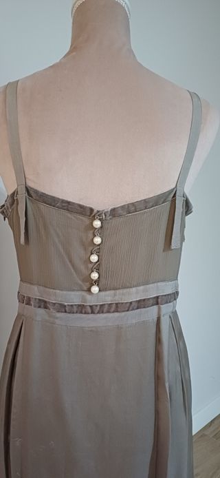 Vestido lencero de seda de Purificación García