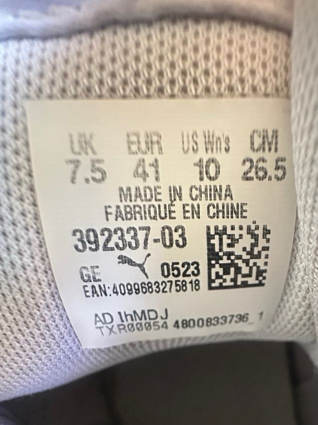 Zapatillas Puma altas negras y blancas original