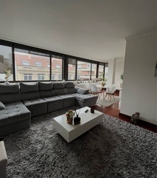 Sofá cama 3.60 terciopelo gris