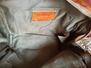 Bolso bandolera Bimba y Lola piel marrón vintage