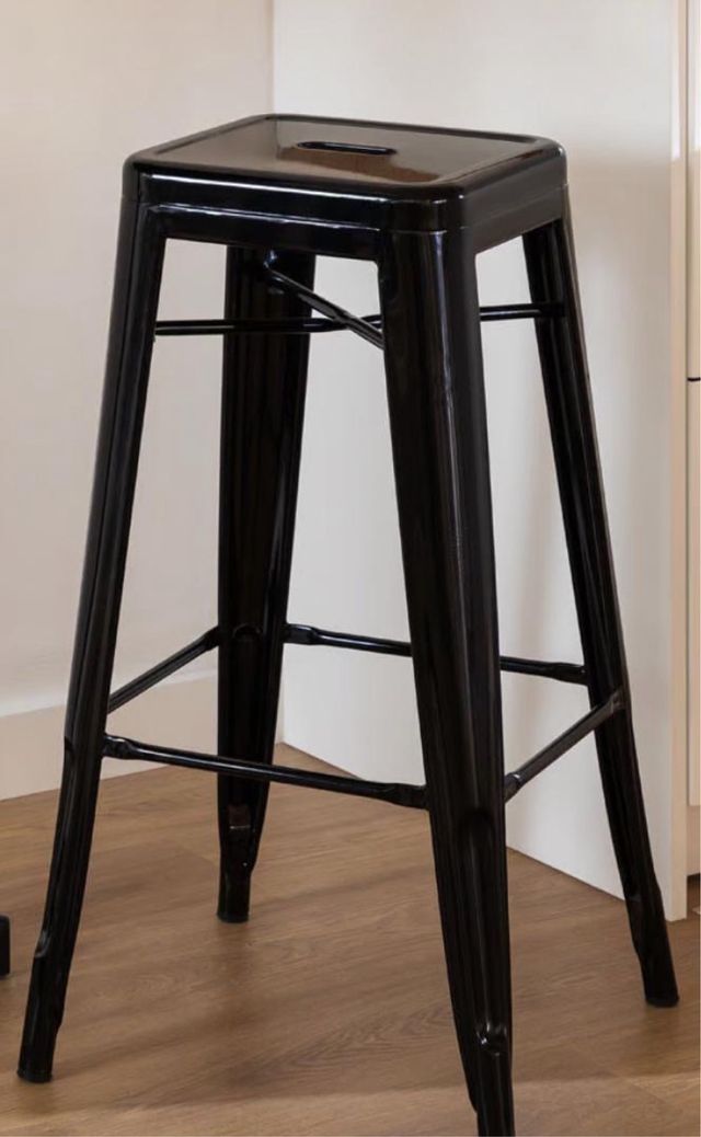 Banquetas de acero negro