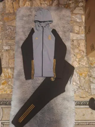 Conjunto Adidas Real Madrid Gris/Negro