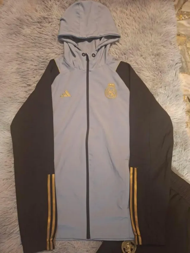 Conjunto Adidas Real Madrid Gris/Negro