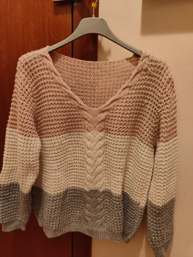 Jersey de punto con trenzas