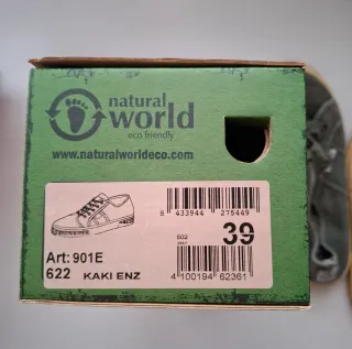 Zapatillas Natural World verdes Número 39