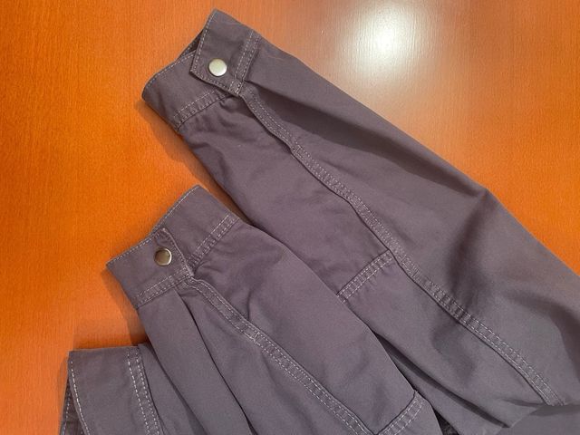 Cazadora Bershka algodón cremallera gris