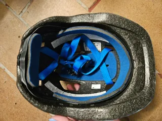 Casco B'Twin niño bicicleta azul