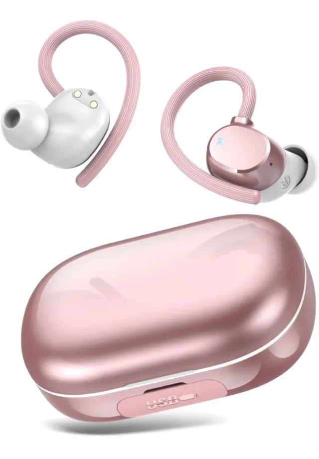 Auriculares Deportivos Inalámbricos Rosa/Dorado