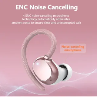 Auriculares Deportivos Inalámbricos Rosa/Dorado