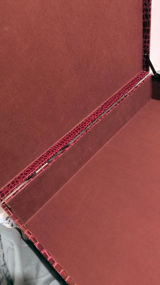 Caja de Madera grande Forrada Polipiel Cocodrilo