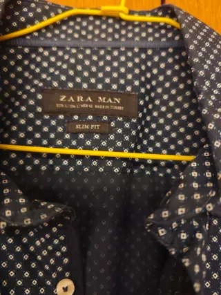 Camisa azul Zara Hombre M