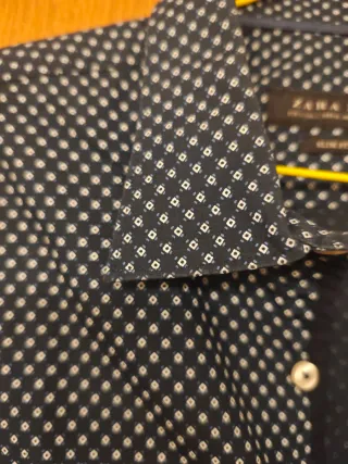 Camisa azul Zara Hombre M