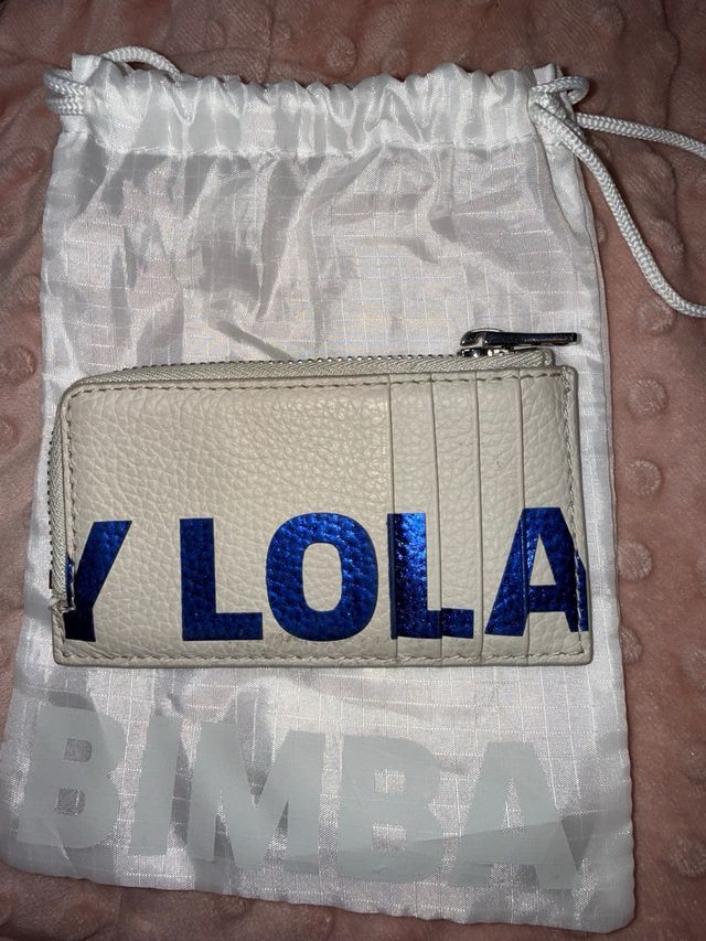 Tarjetero Bimba y Lola blanco y rosa