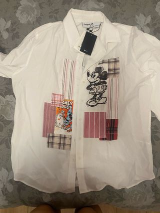 Camisa Desigual Mickey Mouse Patchwork