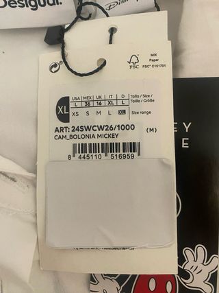 Camisa Desigual Mickey Mouse Patchwork