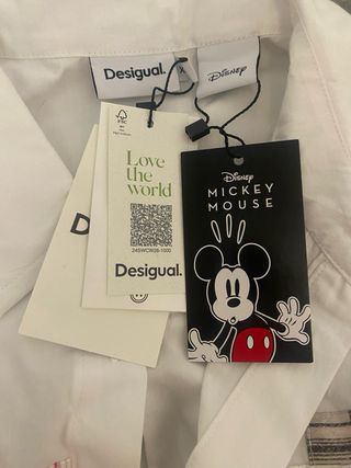 Camisa Desigual Mickey Mouse Patchwork