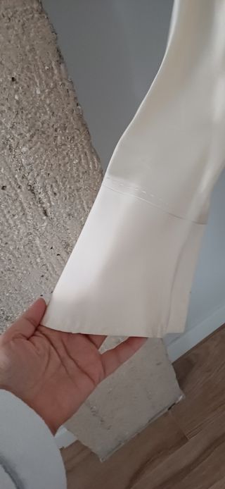 Chaqueta Seda Purificación García Blanca