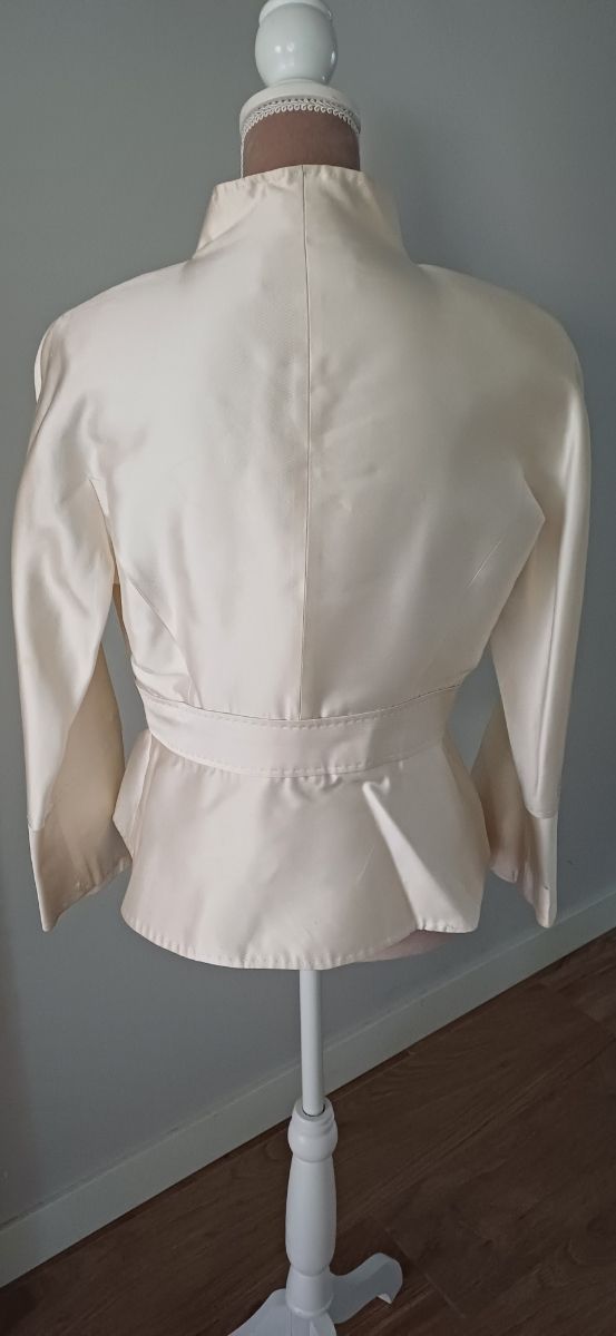 Chaqueta Seda Purificación García Blanca