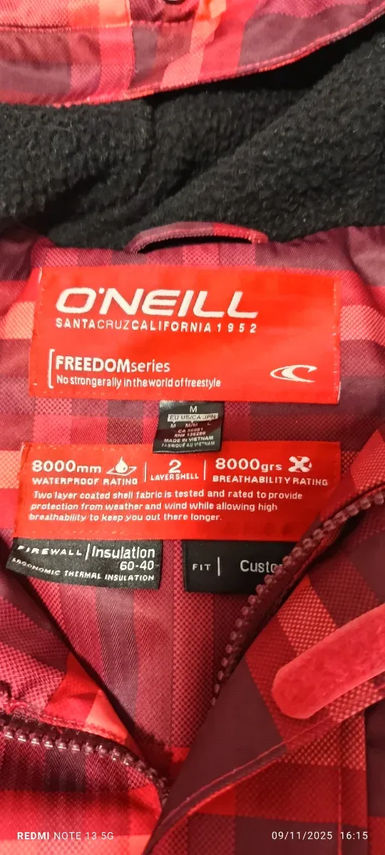 Chaqueta O'Neill cuadros mujer Talla M