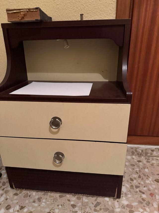 Mueble escritorio cajonera años 80