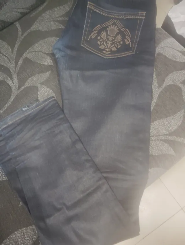 Vaqueros Just Cavalli Azul Oscuro