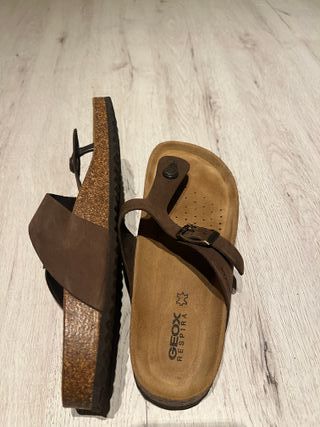 Sandalias Geox Respira Piel Marrón Talla 39