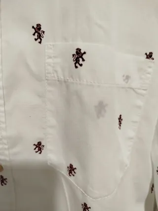 Camisa Springfield Hombre Blanca Estampada