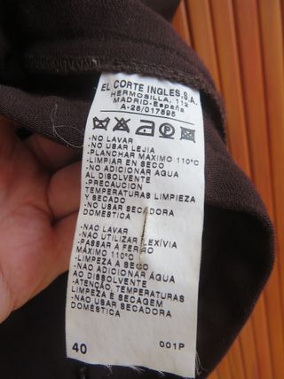 Pantalón vestir El Corte Inglés Talla 40