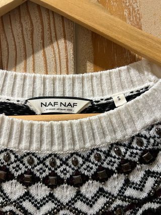 Jersey Naf Naf Talla S Estampado Geométrico