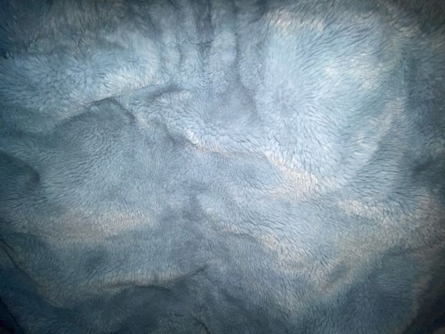 Chaquetón pelo azul claro