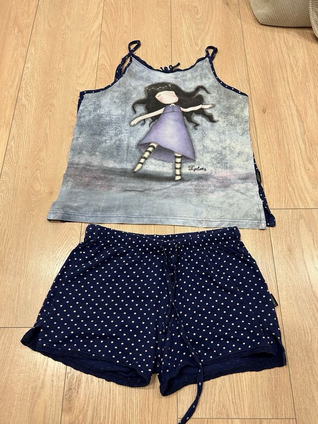 Pack pijamas cortos niña tirantes camisón