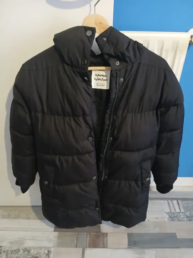 Abrigo Zara Kids Negro 11-12 años