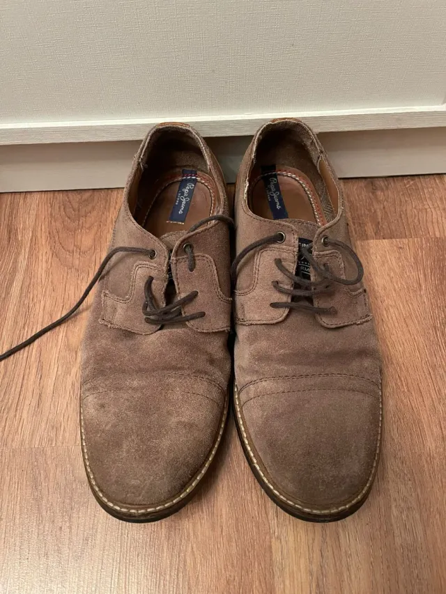 Zapatos de ante Pepe Jeans marrones hombre