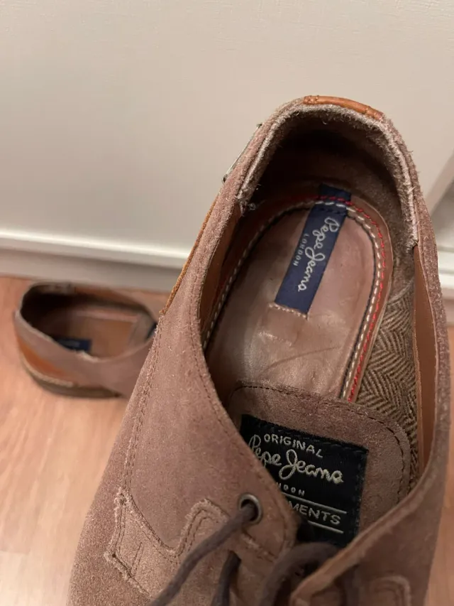 Zapatos de ante Pepe Jeans marrones hombre