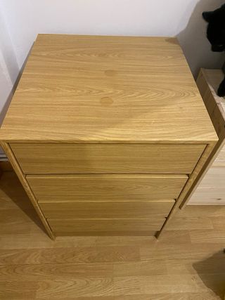 Cajonera de madera 4 cajones
