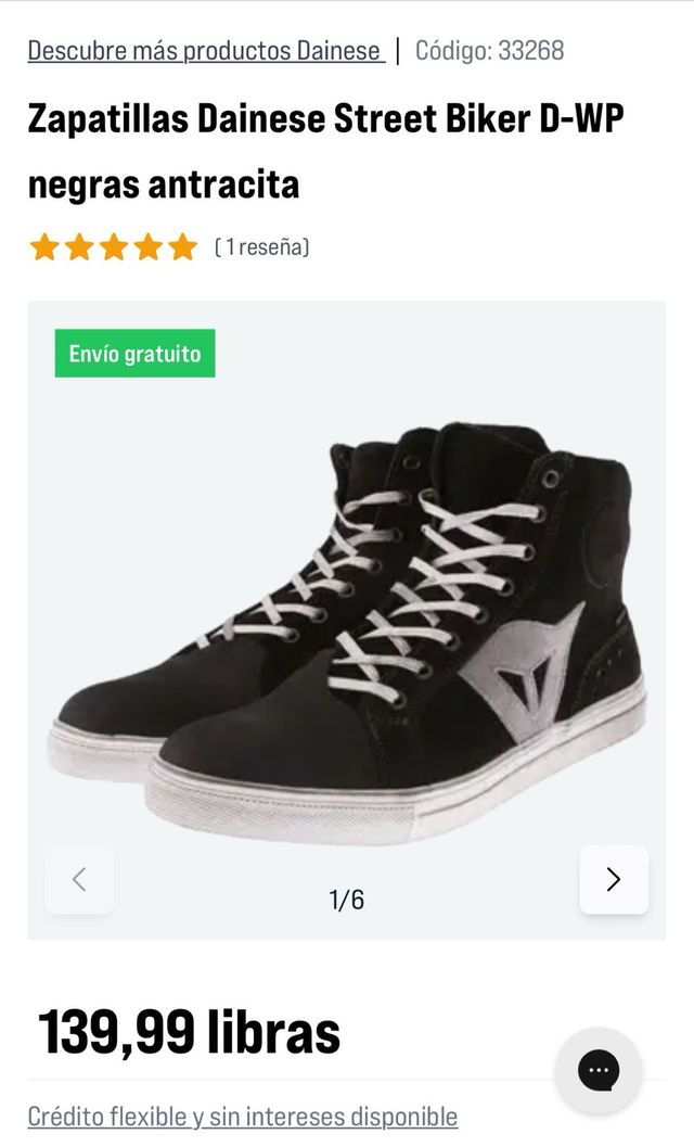 Botas Dainese Negras.