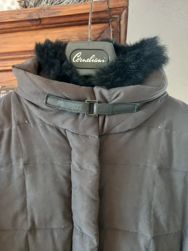 Cappotto Corneliani trapuntato donna nero