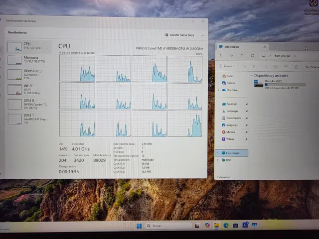 Portátil Lenovo P1 Gen 2 32GB 1TB Quadro T2000