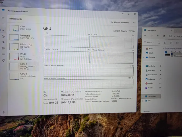 Portátil Lenovo P1 Gen 2 32GB 1TB Quadro T2000