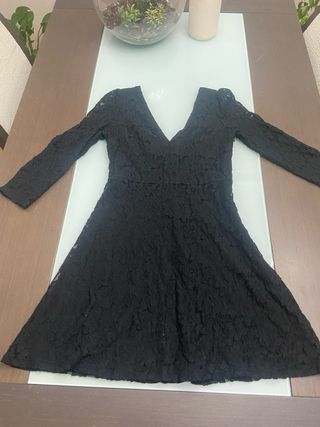 Vestido de fiesta negro encaje