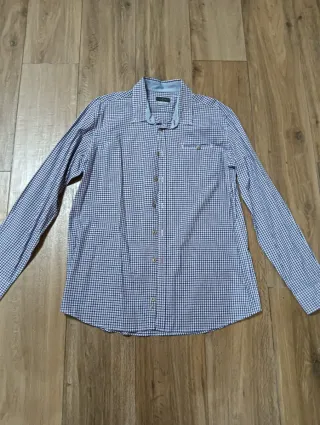 Camisa Roberto Verino Cuadros Azul/Blanco