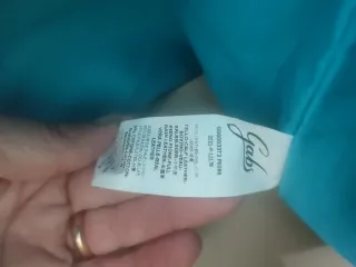 Borsa Gabs bianca con tracolla blu e nera