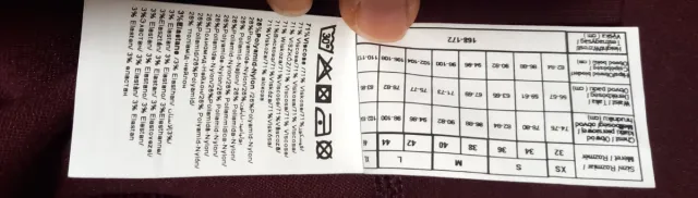 Falda Pimkie Burdeos Talla L