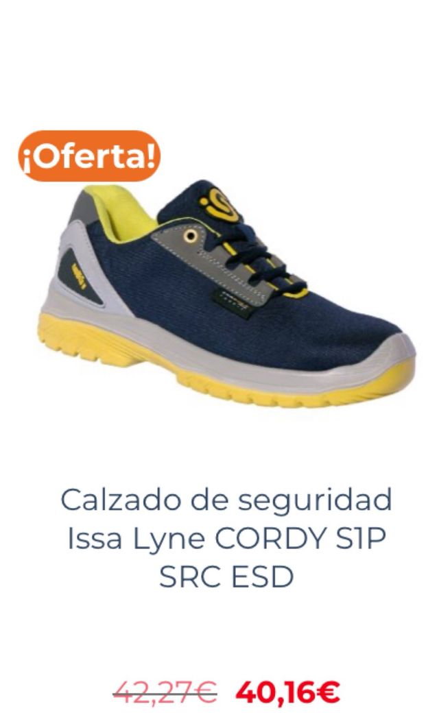 Zapatos de seguridad ISSA talla 42 nuevos