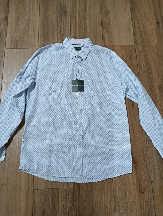 Camisa Roberto Verino Azul/Blanco
